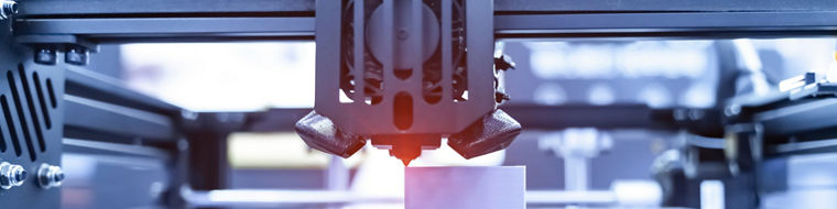 3D printer or additive manufacturing and robotic automation technology.